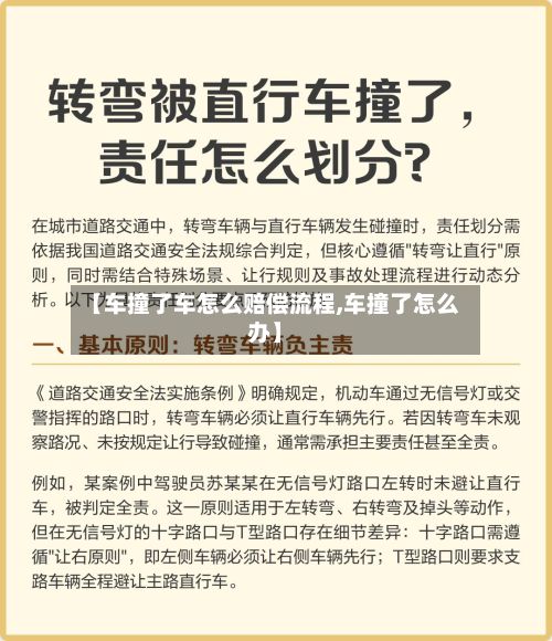 【车撞了车怎么赔偿流程,车撞了怎么办】-第2张图片