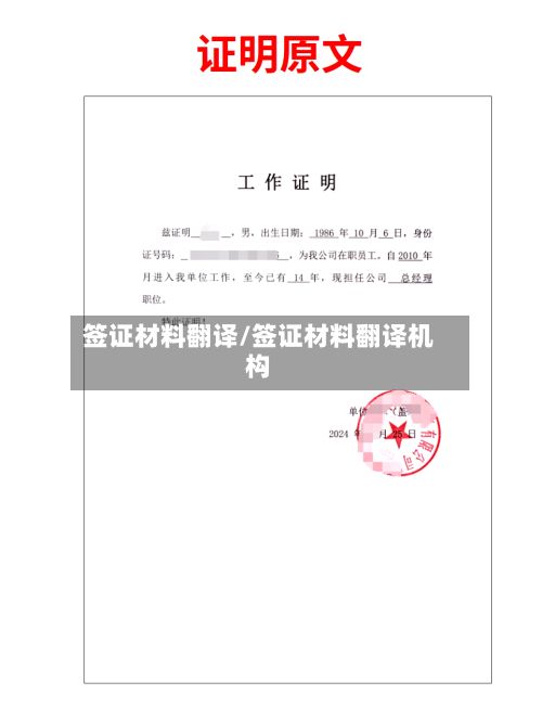 签证材料翻译/签证材料翻译机构-第2张图片