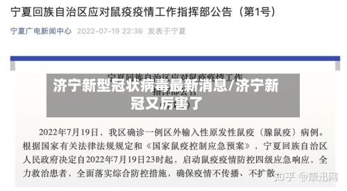 济宁新型冠状病毒最新消息/济宁新冠又厉害了-第2张图片