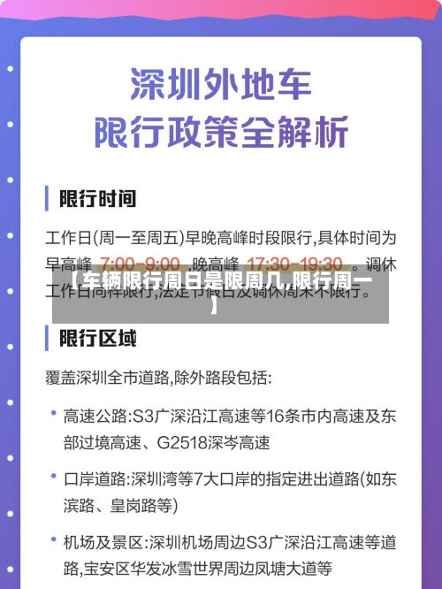 【车辆限行周日是限周几,限行周一】-第2张图片