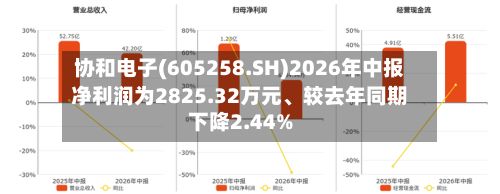 协和电子(605258.SH)2026年中报净利润为2825.32万元、较去年同期下降2.44%-第2张图片