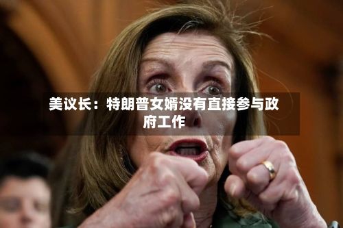 美议长：特朗普女婿没有直接参与政府工作