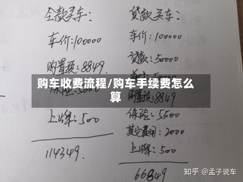 购车收费流程/购车手续费怎么算-第3张图片
