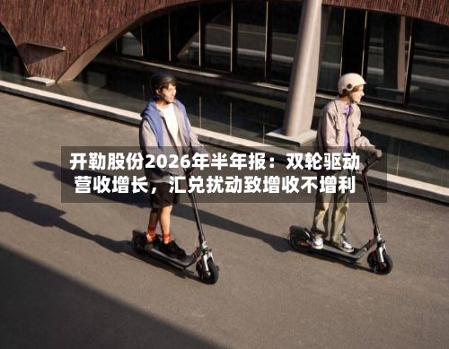 开勒股份2026年半年报：双轮驱动营收增长，汇兑扰动致增收不增利