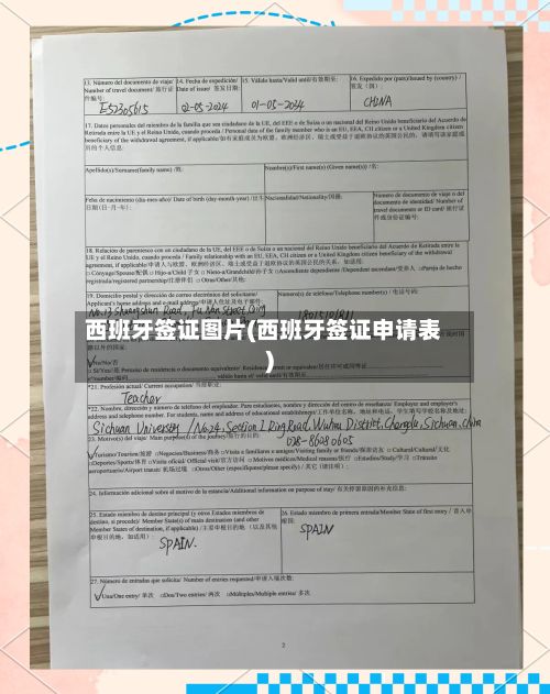 西班牙签证图片(西班牙签证申请表)