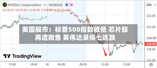 美国股市：标普500指数收低 芯片股再遭抛售 英伟达录得七连跌