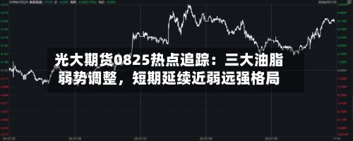 光大期货0825热点追踪：三大油脂弱势调整，短期延续近弱远强格局-第1张图片