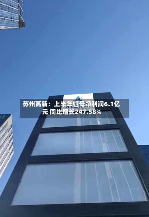 苏州高新:上半年归母净利润6.1亿元 同比增长247.58%-第2张图片