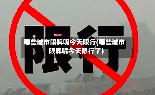 哪些城市限牌呢今天限行(哪些城市限牌呢今天限行了)