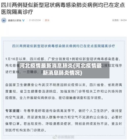 河北疫情最新消息肺炎(河北疫情最新消息肺炎情况)-第2张图片