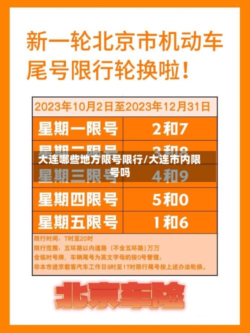大连哪些地方限号限行/大连市内限号吗