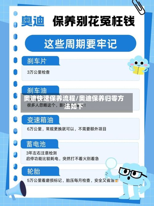 奥迪快速保养流程/奥迪保养归零方法如下