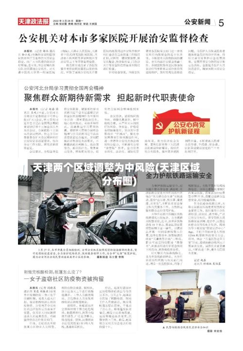 天津两个区域调整为中风险(天津区域分布图)