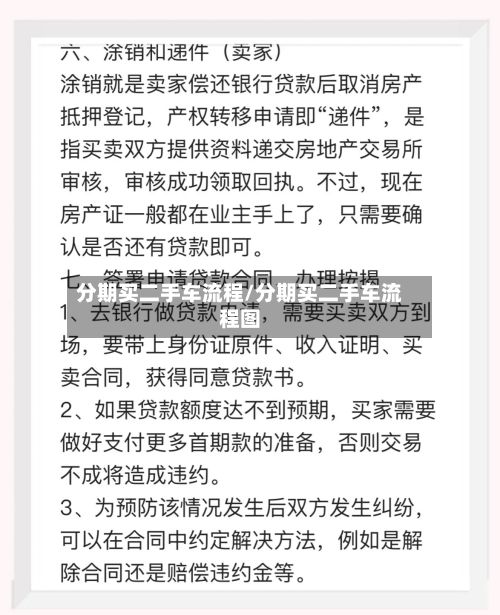 分期买二手车流程/分期买二手车流程图
