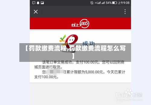 【罚款缴费流程,罚款缴费流程怎么写】-第2张图片