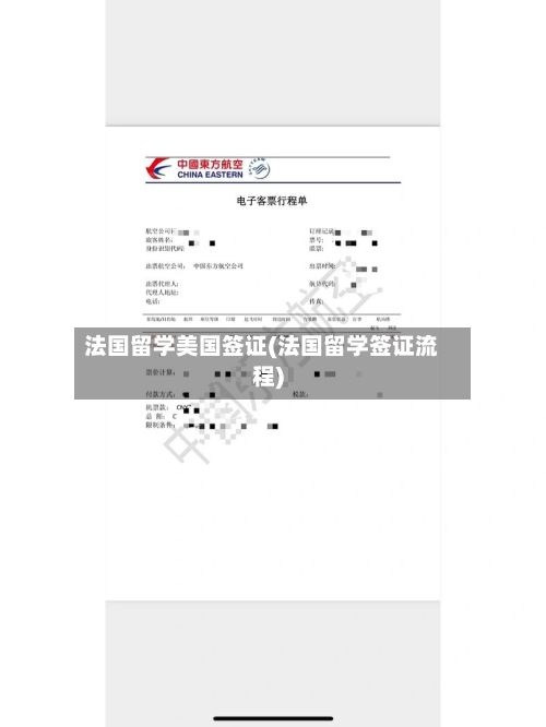 法国留学美国签证(法国留学签证流程)