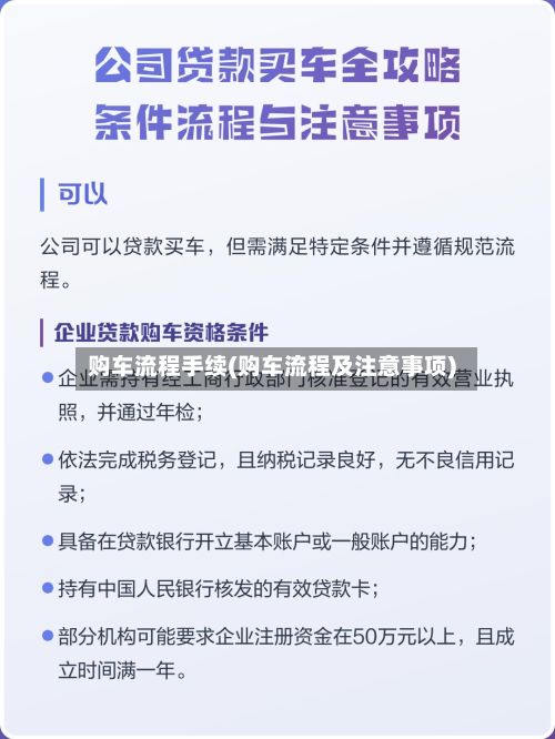 购车流程手续(购车流程及注意事项)