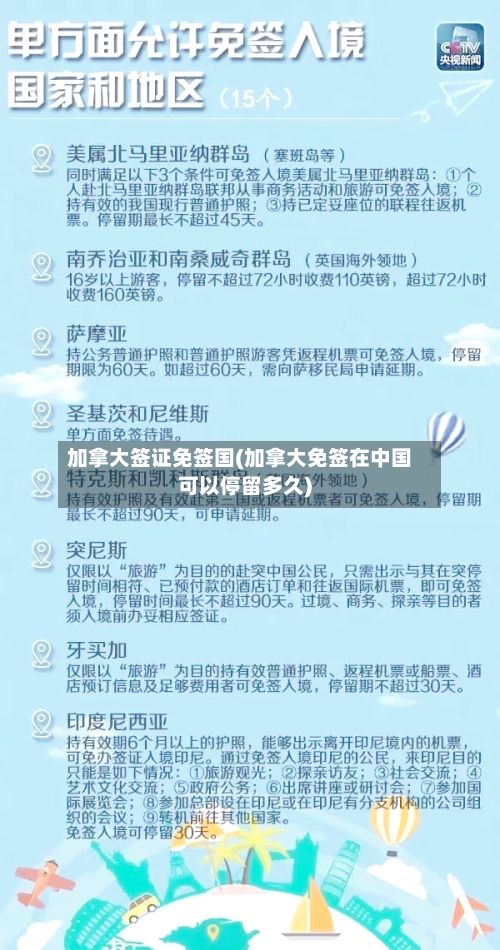 加拿大签证免签国(加拿大免签在中国可以停留多久)-第2张图片