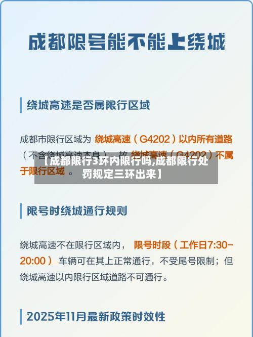 【成都限行3环内限行吗,成都限行处罚规定三环出来】