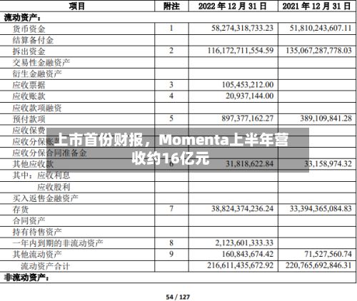 上市首份财报,Momenta上半年营收约16亿元