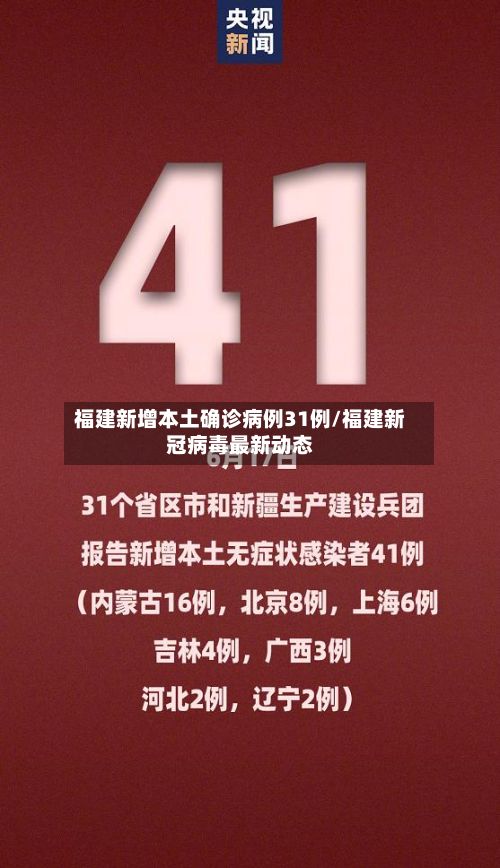 福建新增本土确诊病例31例/福建新冠病毒最新动态