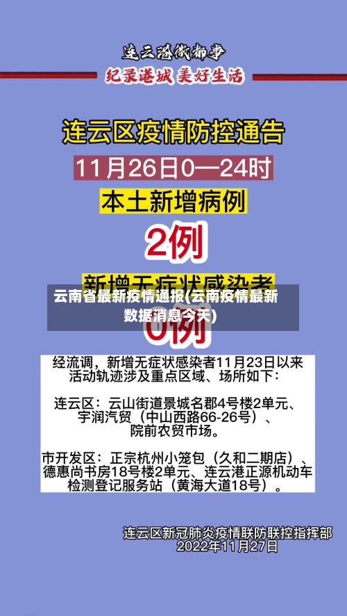 云南省最新疫情通报(云南疫情最新数据消息今天)
