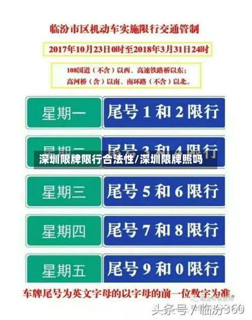 深圳限牌限行合法性/深圳限牌照吗