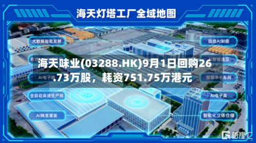 海天味业(03288.HK)9月1日回购26.73万股，耗资751.75万港元-第2张图片