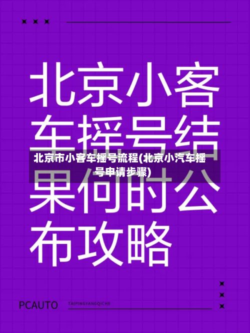 北京市小客车摇号流程(北京小汽车摇号申请步骤)