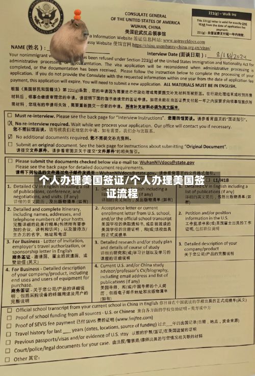 个人办理美国签证/个人办理美国签证流程