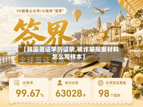 【韩国签证学历证明,被诈骗报案材料怎么写样本】-第2张图片