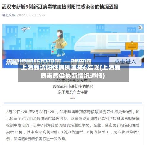 上海新增阳性病例迎来6连降(上海新病毒感染最新情况通报)-第1张图片
