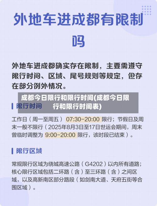 成都今日限行和限行时间(成都今日限行和限行时间表)-第2张图片