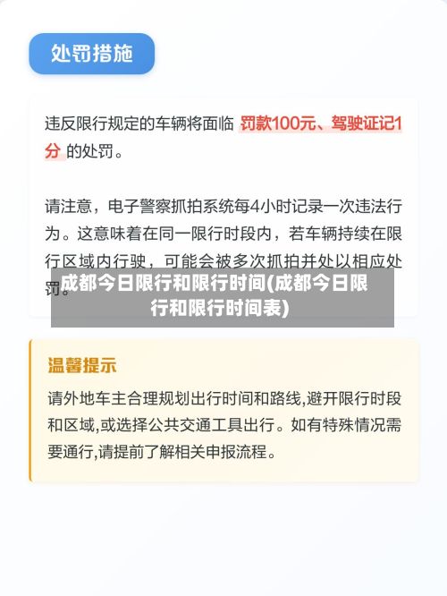 成都今日限行和限行时间(成都今日限行和限行时间表)-第3张图片