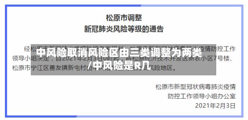 中风险取消风险区由三类调整为两类/中风险是R几-第3张图片